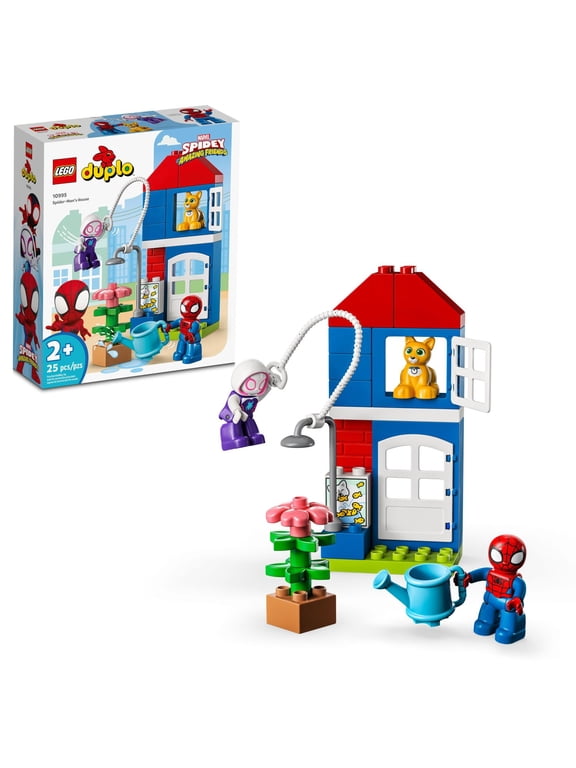 DUPLO Marvel Spider-Mans House, Building Set for Toddlers Ages 2+, 25-Piece