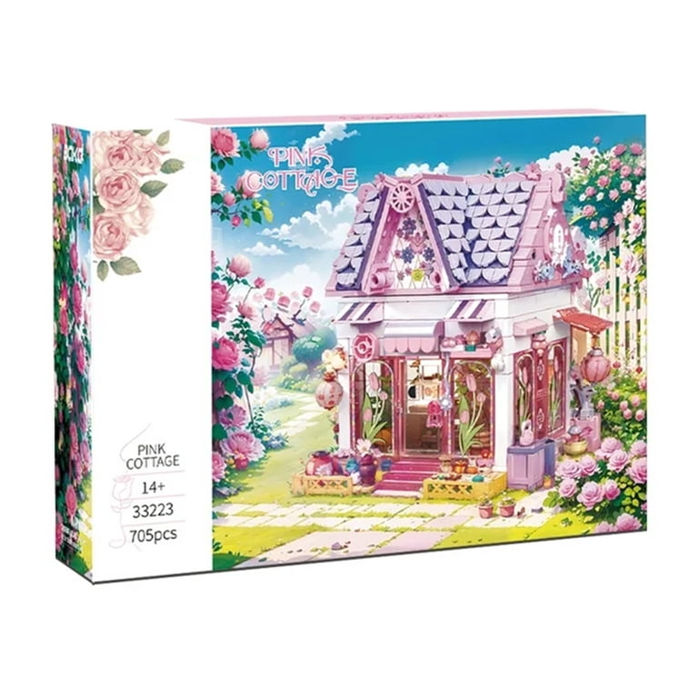 GZBrick Pink Treehouse Building Sets Girls Friends House for