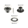 thumbnail image 2 of Uxcell 300set Grommets Kit Metal Eyelets 4mm 1/6" Hole Tiny Grommet for Shoes Clothes Belt Tag DIY Project, Dark Grey, 2 of 6