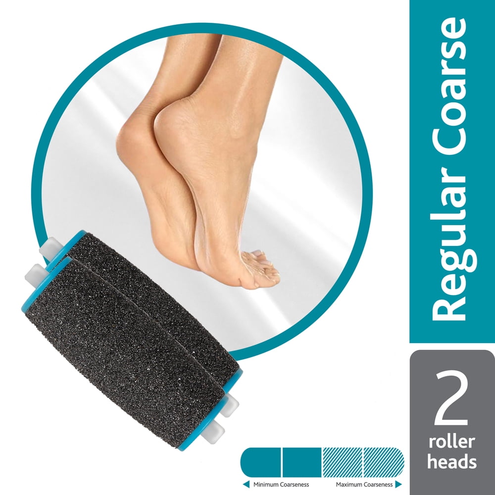 Amope Pedi Perfect Ersatz-Rollenköpfe – 2 Stück, Grob, Für Nass- & Trockenanwendung – Zur Hornhautentfernung