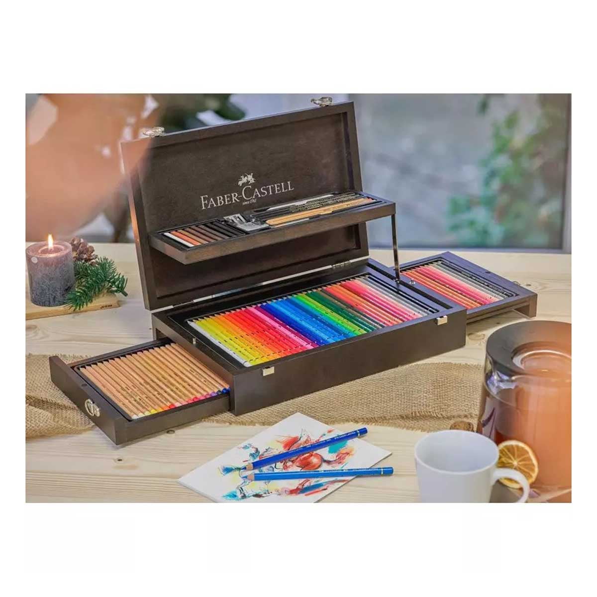Faber Castell 110085 Art and Graphic Colored Pencils, 125 Pieces