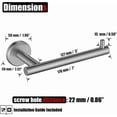 thumbnail image 2 of Double Towel Bar Matte Stainless Steel Bath Towel Rack for Bathroom Towel Holder Wall Mount Total Length TBLPB, 2 of 9