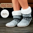 thumbnail image 3 of Womens Fuzzy Socks Non Slip Grips, Cozy Slipper Socks for Women, House Sock Shoes, Warm Gifts, Adult Size 9-10, 3 of 5