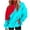 01-Sky Blue, variant on Womens Hoodies Casual Loose Gradient Color Long Sleeve Sweatshirts with Pocket Lightweight Comfortable Pullover Tops Clear XXL