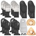 thumbnail image 1 of Muyoka Miuline - Hojas de sierra de liberación rápida para multiherramienta oscilante de madera y metal, 27 unidades, compatibles con Fein Multimaster Porter Cable Black & Decker Bosch Craftsman Ridgi Muyoka Hogar, 1 of 7