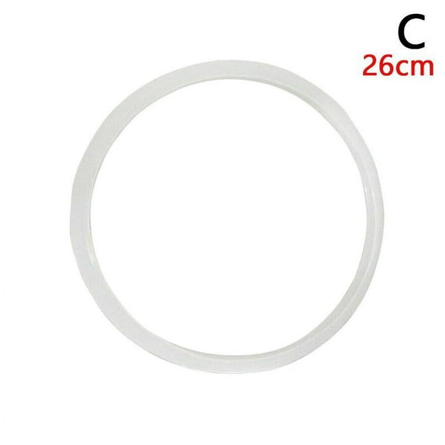 22-32cm Replacement Silicone Rubber Clear Gasket Home Rings Cooker v B7N4
