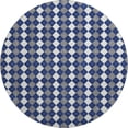 thumbnail image 2 of Addison Rugs Mayfield Premium Machine Washable Transitional Holiday Navy Round Rug, 8' x 8', 2 of 6