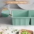 thumbnail image 4 of Silicone Freezer Tray for Soup Ice Cubes: 2-Cup Freezing Tray with Lid for Meal Prep - 2Pack Silicon Soup Portion Freeze Trays Make Stock Souped Ice Cube, 4 of 6