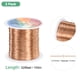 thumbnail image 3 of 2 rollos de alambre de joyería de 0.3 mm, calibre 28, 328 pies de alambre de manualidades de cobre para hacer joyas/plantar/tejer/manualidades DIY, alambres de metal suave [100M, tono cobre], 3 of 7