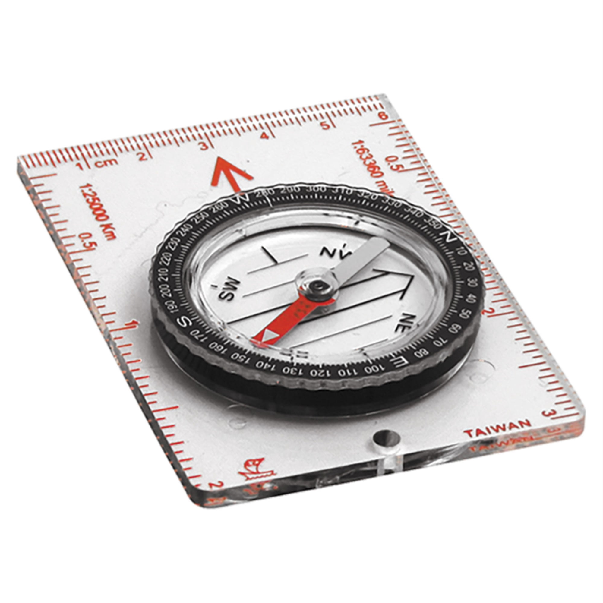 Mil-Tec Boussole De Carte Expedition – Avec Loupe, échelle 1:25 000 Et 1:50 000, Protection De Capsule, Cordon Poignet, Pour Survie Et Orientation En Extérieur !