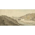 thumbnail image 2 of John Inigo Richards 18x11 Black Ornate Wood Framed Double Matted Museum Art Print Titled - The Salmon Leap at Leixlip, Ireland (1764), 2 of 5