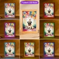 thumbnail image 3 of Happy Birthday to Pug Kitten Party Balloons Cake Acrylic Plaque with Wood Photo Frame Box Dog Lover Gifts Light Box - 00027, 3 of 5