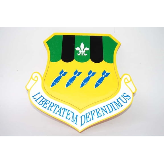 2nd Bomb Wing Libertatem Defendimus Plaque,14", Mahogany