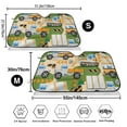 thumbnail image 3 of Balery Construction Machinery1 Windshield Sun Shade, Car Front Window Sunshade Cover ,Automotive Interior Portected Blocks Uv Rays For Car Pickup Truck Suv Accessories- Medium, 3 of 7