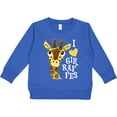 thumbnail image 2 of Inktastic I Love Giraffes Toddler Sweatshirt, 2 of 4