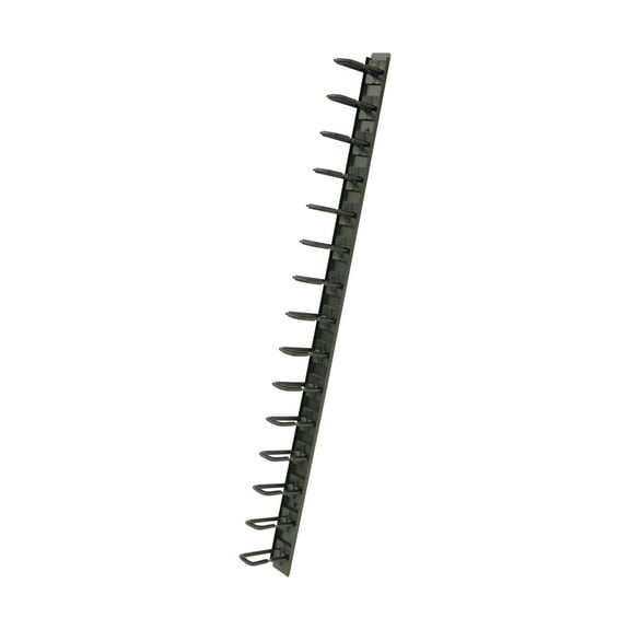 NavePoint 1 Channel Tool-less Plastic Vertical Ringed Cable Manager 34 Inch with Mount Buttons
