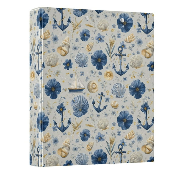 Three Ring Binder Ocean Elements 1.5 Inch Round Binder D-Rings for Office Supplies and More