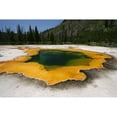 thumbnail image 2 of Peaco, Jim 14x11 Black Modern Framed Museum Art Print Titled - Emerald Pool in Black Sand Basin, Yellowstone National Park, 2 of 4