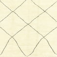 thumbnail image 1 of Ahgly Company Machine Washable Indoor Square Abstract Parchment Beige Area Rugs, 3' Square, 1 of 7