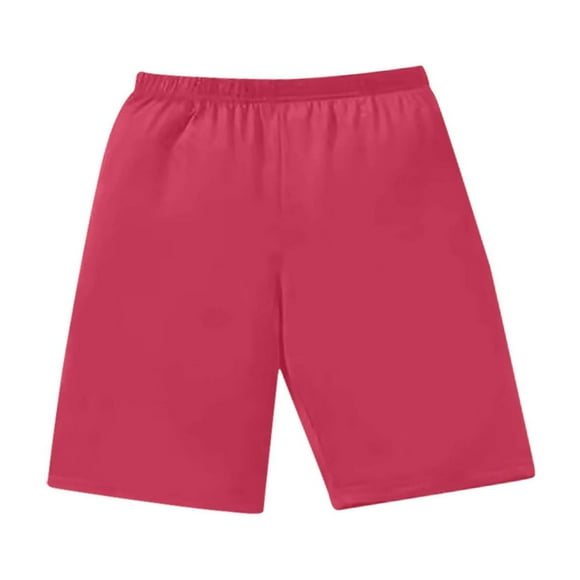 Gspmoly Shorts, Women'S Solid Color Casual Drawstring Sports Shorts with Pocket Hiking Shorts Women Holiday Gifts Hot Pink S