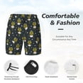 thumbnail image 5 of Lsque Mens Swim Trunks Ballerina Frogs Pattern - Bathing Suit Compression Liner - Beach Swim Shorts Swimwear - (S-3XL) - Stretch Quick Dry -X-Large, 5 of 9