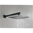 thumbnail image 4 of JERFIT 6-Function Matte Black Wall Mounted Shower System with Rainfall Showerhead and Body Sprays, 4 of 10