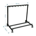 thumbnail image 1 of Multi-Guitar Stand Rack with 7 Holders and Wheels - Movable Metal Rack for Acoustic, Electric & Bass, 1 of 8