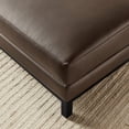 thumbnail image 6 of Modway Roscoe Vegan Leather Ottoman in Brown, 6 of 10