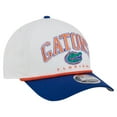 thumbnail image 3 of Men's New Era White/Royal Florida Gators Arch Two-Tone Rope 9FORTY A-Frame M-Crown Adjustable Hat, 3 of 5