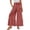 Red, variant on Wide Leg Pants Woman with Ties High Waisted Ruffle Hem Palazzo Pants Casual Flowy Beach Pants Culottes with Pockets Light pink M