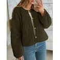 thumbnail image 3 of PRETTYGARDEN Women's Winter Faux Fur Coats Fuzzy Fleece Cropped Jackets Buttons Warm Casual Trendy Fall Fashion Clothes, 3 of 10