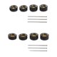 thumbnail image 1 of Paquete de 8 Neumáticos Delanteros Y Traseros de Goma de 11 Mm 1/64 para Coche, 1 of 9