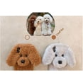 thumbnail image 3 of Funda De Piel Esponjosa De Perro De Peluche Súper Linda Compatible con Iphone 12 Pro, Funda Protectora De Invierno De Tpu Suave Y Cálida De Felpa Peluda Y Peluda (Teddy Grey, Iphone, 3 of 5