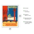 thumbnail image 2 of Mediterranean and Orient - Viktor Schuppe Shipping Co. - Cruises on Screw Steamer - Vintage Ocean Liner Travel Poster by Rudolf Rüffer c.1925 - Fine Art Matte Paper Print (Unframed) 24x32in, 2 of 4