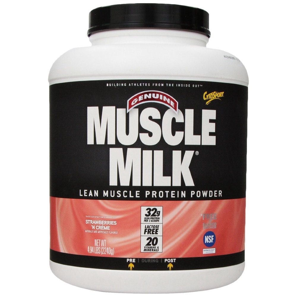 Muscle Milk Protein Powder, Strawberries 'n Cr?me, 4.94 Lb Walmart