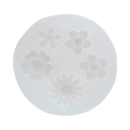 

Flower Shaped Silicone Mold Handmade Plaster Fondant Soap Candle Mould