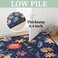 thumbnail image 4 of CURLYOOT Christmas Tree Area Rug 3x5 Ft Rugs for Entryway Entrance Kitchen, Washable Non Slip Floral Rustic Indoor Floor Carpet for Bedroom Living Room, 4 of 7
