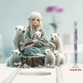 thumbnail image 4 of DefiDgd Bohemian Fairy and Bear Table Standing Ornament,2D Acrylic Sign with Base for Home Office Tabletop Centerpiece Decor,Ideal Gift for Friends Lovers Family(C), 4 of 6
