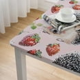 thumbnail image 5 of Acheng Hedgehog Strawberry Polka Dots Square Tablecloth 100% Polyester Fiber 40*40, 5 of 8