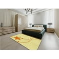 thumbnail image 4 of Ahgly Company Indoor Square Patterned Bee Yellow Area Rugs, 6' Square, 4 of 6