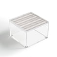 thumbnail image 1 of Society6 Holli Zollinger LINEN STRIPE RUSTIC 4" x 4" Acrylic Box, 1 of 2