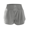 thumbnail image 5 of Women Athletic Shorts Loose Quick Dry Elastic High Waisted Yoga Shorts with Built-In Liner Comfy Summer Sport Shorts with Pockets GY1 XS, 5 of 5
