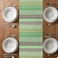 thumbnail image 6 of Sage Green Grey Boho Table Runner - 90 Inch Long, Kitchen Dining Table Runner Dresser Scarves, Vintage Ethnic Tribe Abstract Art Farmhouse Decor for Coffee Tables Wedding Party Banquet, 6 of 8