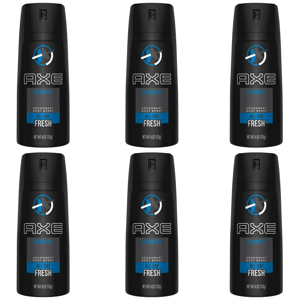 (6 Pack) AXE Bodyspray Anarchy for Him 4 oz