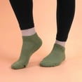thumbnail image 3 of BambooMN Men's Rayon from Bamboo Athletic Ankle Socks - Olive Green - Size 10-14 - 2 Pairs, 3 of 3