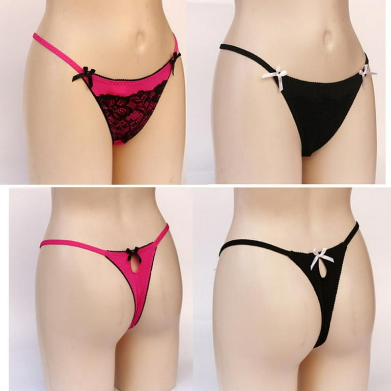 Xmarks Lace Thongs for Women Sexy High Waisted Thong Underwear Cute  Breathable Stretch Hipster Tangas Panties Pink S-XL 