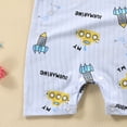 thumbnail image 5 of Sopiago Baby Boy Romper 0-18 Months Cotton Newborn Summer Clothes Short Sleeve Baby Outfit Soft Breathbale Baby Boy Outfits Light Blue,6-12 Months, 5 of 6