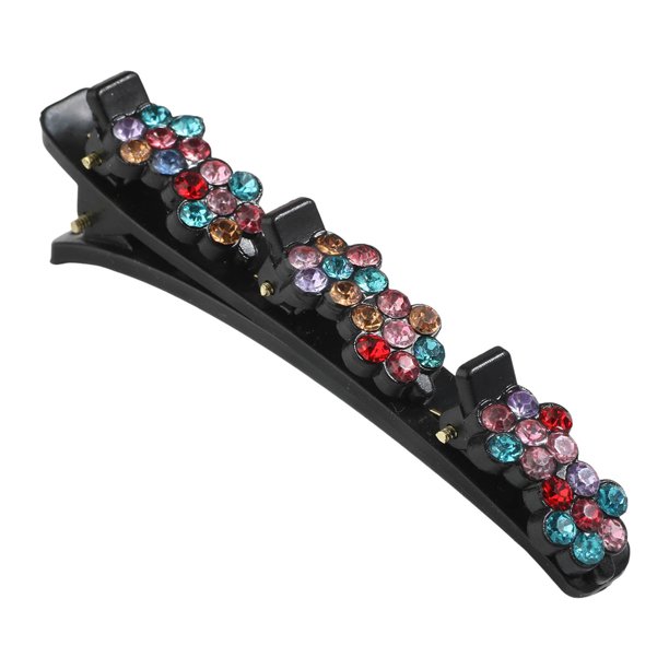Clip Para El Cabello Nuevo 2024 Exquisito Clip Para El Cabello Colorido Cristal Brillante Clip Para El Cabello Flores (1 Piezas)