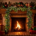 thumbnail image 5 of AYktou Eucalyptus Garland, 5.9Ft Artificial Ivy Garland Greenery Leaves Vines Hanging Decor, Faux Plants Table Decor Artificial Eucalyptus Garland Vine for Home Mantle Party Indoor/Outdoor Decor, 5 of 7