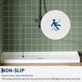 thumbnail image 3 of 60" x 32" Shower Base Center Drain – Lightweight ABS Shower Pan with Non-Slip Surface, Single Threshold Design for Easy Installation (White), 3 of 8